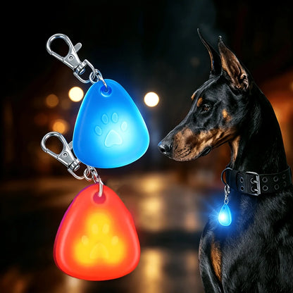 LED Pet Pendant Collar Light, LED Dog Collar Light, Clip-On Dog Safety Light, High Visibility Light Up Dog Collar Accessory, Lig