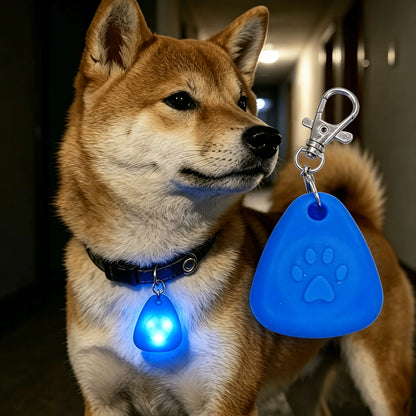 LED Pet Pendant Collar Light, LED Dog Collar Light, Clip-On Dog Safety Light, High Visibility Light Up Dog Collar Accessory, Lig