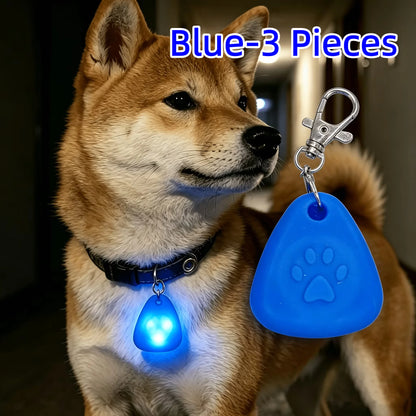 LED Pet Pendant Collar Light, LED Dog Collar Light, Clip-On Dog Safety Light, High Visibility Light Up Dog Collar Accessory, Lig